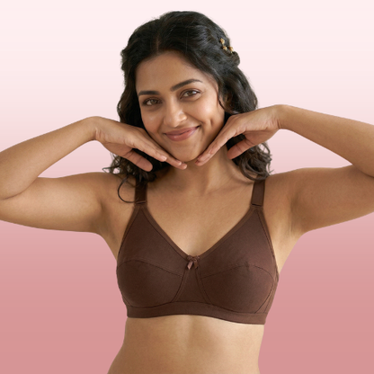 Cotton-Rich Non-Padded Full Coverage Everyday Bra for Women
