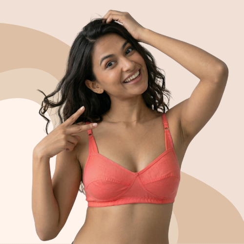 Cotton-Rich Non-Padded Full Coverage Everyday Bra for Women