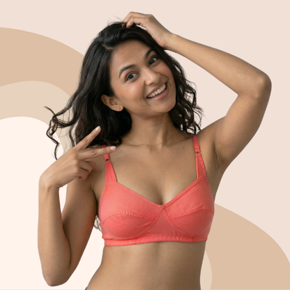 Cotton-Rich Non-Padded Full Coverage Everyday Bra for Women