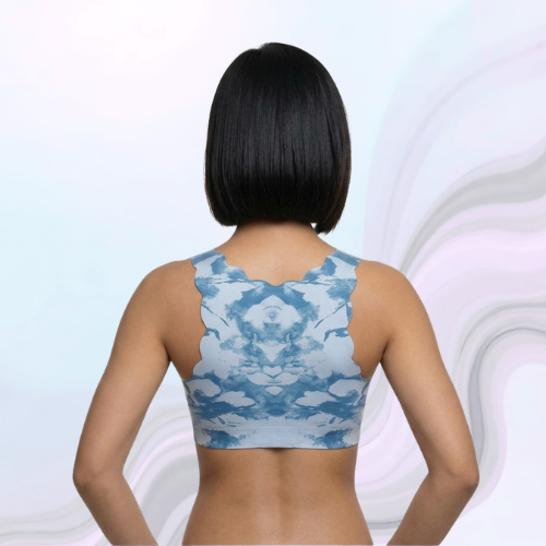 Spandex Full Coverage Printed Padded Bra For Women