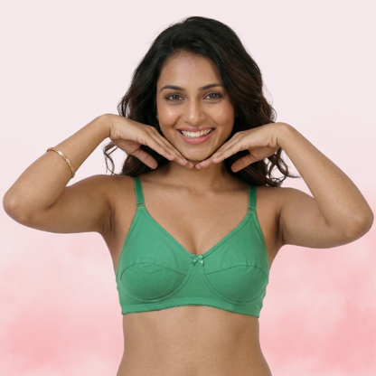 Cotton-Rich Non-Padded Full Coverage Everyday Bra for Women