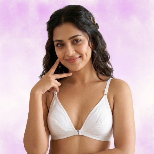 Cotton-Rich Non-Padded Full Coverage Everyday Bra for Women
