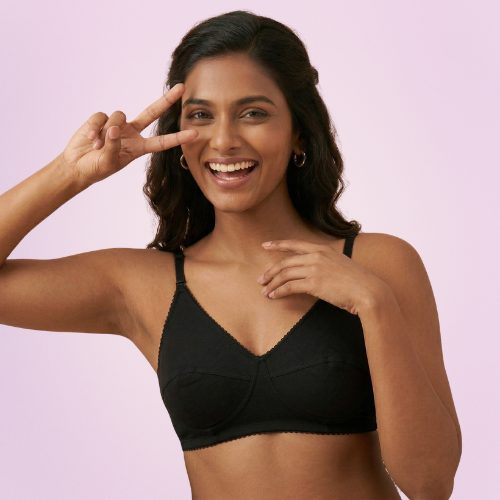 Cotton-Rich Non-Padded Full Coverage Everyday Bra for Women