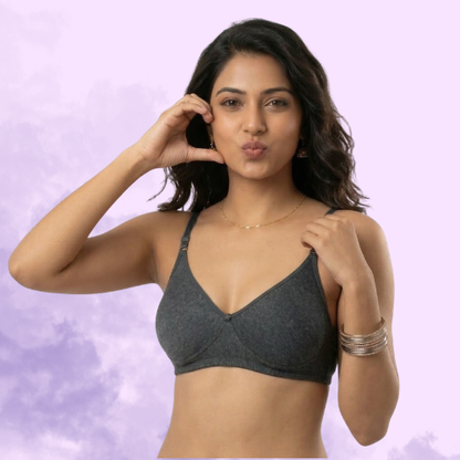 Cotton Rich Full Coverage Premium T-Shirt Bra For Women