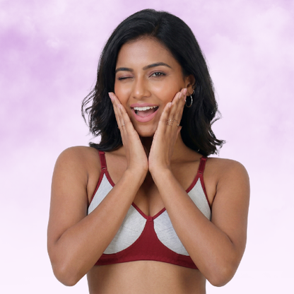 Cotton-Rich Non-Padded Full Coverage Everyday Bra for Women