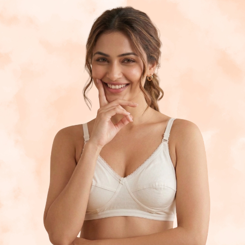 Cotton-Rich Non-Padded Full Coverage Everyday Bra for Women