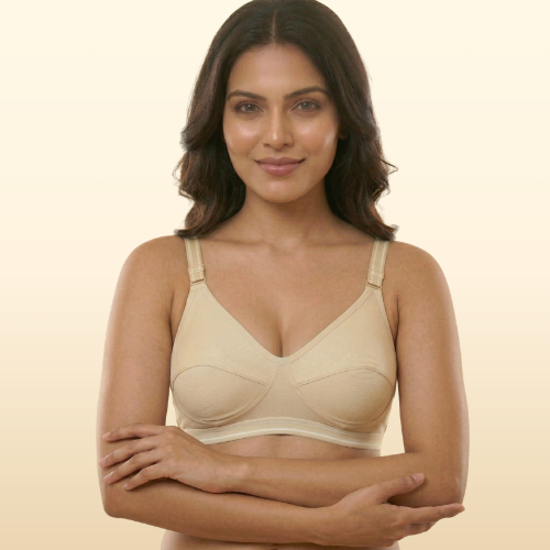Cotton-Rich Non-Padded Full Coverage Everyday Bra for Women