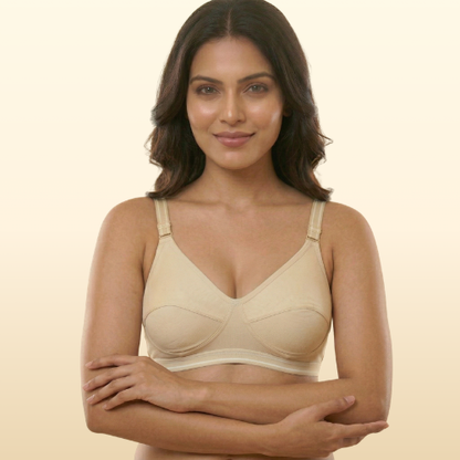 Cotton-Rich Non-Padded Full Coverage Everyday Bra for Women