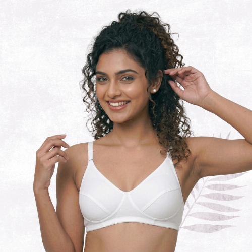Cotton-Rich Non-Padded Full Coverage Everyday Bra for Women