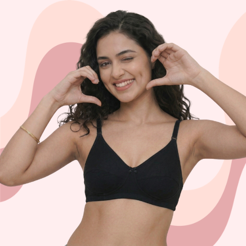 Cotton-Rich Non-Padded Full Coverage Everyday Bra for Women