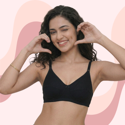 Cotton-Rich Non-Padded Full Coverage Everyday Bra for Women