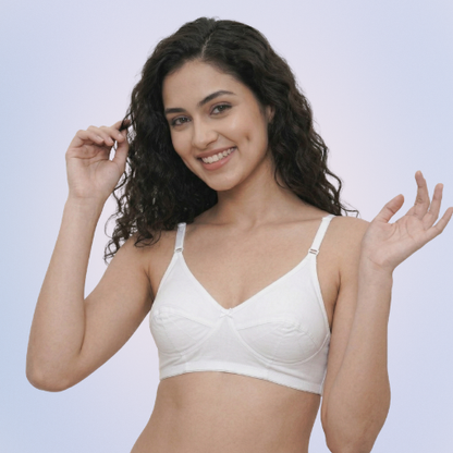 Cotton-Rich Non-Padded Full Coverage Everyday Bra for Women