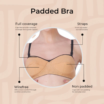 Cotton-Rich Lightly Padded Bra For Women