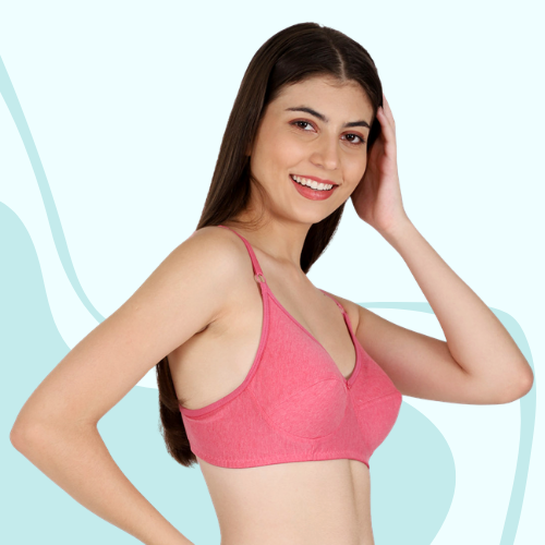 Cotton-Rich Non-Padded Full Coverage Everyday Bra for Women