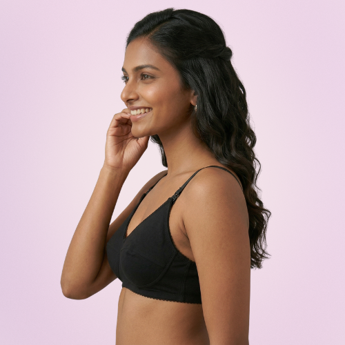 Cotton-Rich Non-Padded Full Coverage Everyday Bra for Women