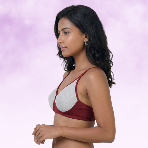 Cotton-Rich Non-Padded Full Coverage Everyday Bra for Women