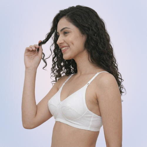 Cotton-Rich Non-Padded Full Coverage Everyday Bra for Women