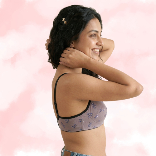 Cotton-Rich Non-Padded Full Coverage Everyday Bra for Women