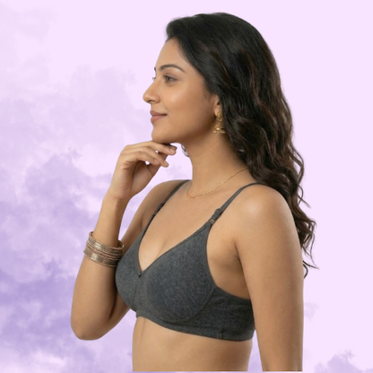 Cotton Rich Full Coverage Premium T-Shirt Bra For Women