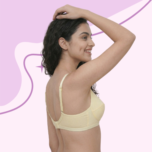 Cotton-Rich Non-Padded Full Coverage Everyday Bra for Women