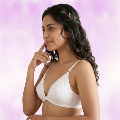Cotton-Rich Non-Padded Full Coverage Everyday Bra for Women