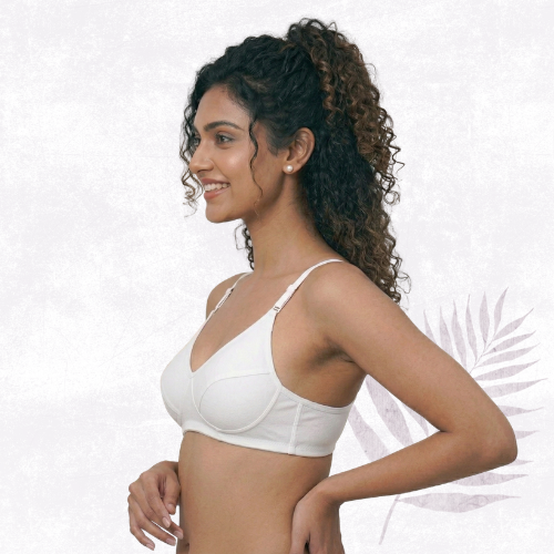 Cotton-Rich Non-Padded Full Coverage Everyday Bra for Women