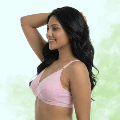 Cotton-Rich Non-Padded Full Coverage Everyday Bra for Women