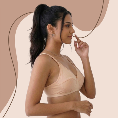 Cotton-Rich Non-Padded Full Coverage Everyday Bra for Women