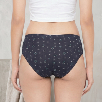 Cotton-Rich Low-Waist Printed Hipster Panty For Women