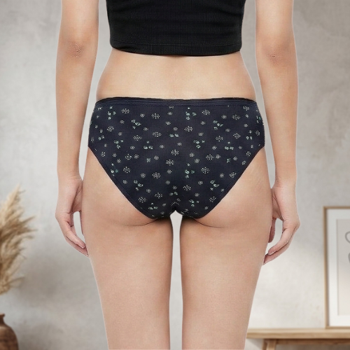 Cotton-Rich Low-Waist Printed Hipster Panty For Women