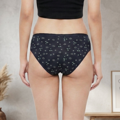 Cotton-Rich Low-Waist Printed Hipster Panty For Women