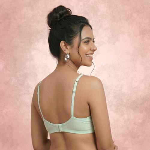 Cotton Rich Non-Padded Full Coverage Everyday Bra for Women