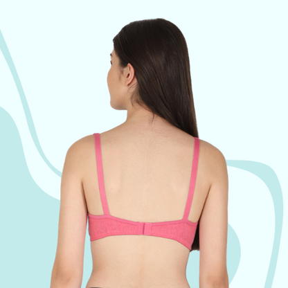 Cotton-Rich Non-Padded Full Coverage Everyday Bra for Women