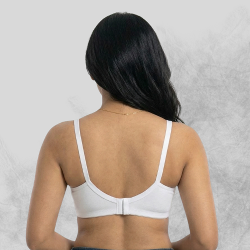 Cotton Rich Full Coverage Solid Double Layered T-Shirt Bra For Women