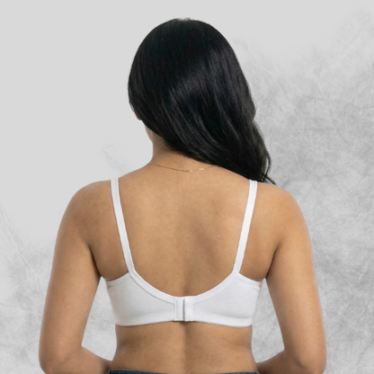 Cotton Rich Full Coverage Solid Double Layered T-Shirt Bra For Women