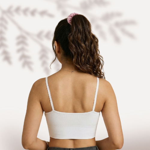 Cotton-Rich Full Coverage Padded Sports Bra For Women