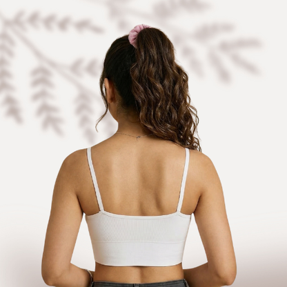 Cotton-Rich Full Coverage Padded Sports Bra For Women