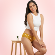 Cotton-Rich Low-Rise Printed Brief Panty For Women