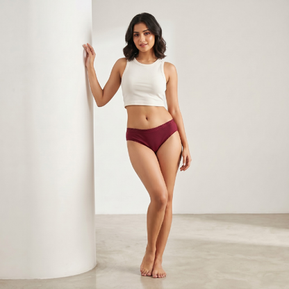 Cotton-Rich Low-Rise Bikini Panty For Women