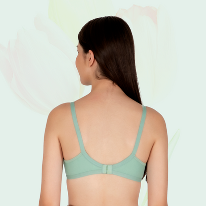 Cotton-Rich Non-Padded Full Coverage Everyday Bra for Women