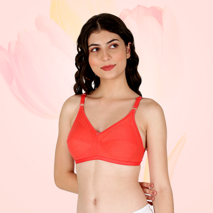 Cotton-Rich Non-Padded Full Coverage Everyday Bra for Women