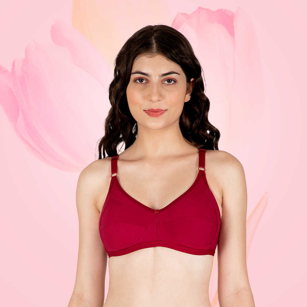 Cotton-Rich Non-Padded Full Coverage Everyday Bra for Women