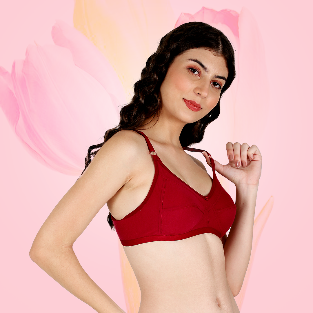 Cotton-Rich Non-Padded Full Coverage Everyday Bra for Women