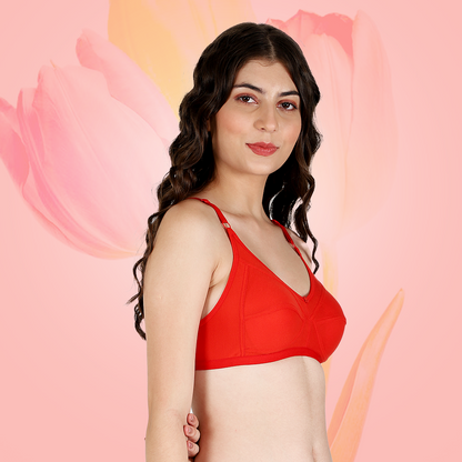 Cotton-Rich Non-Padded Full Coverage Everyday Bra for Women