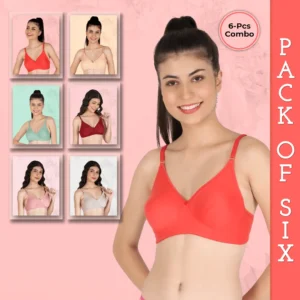 Double Layered Bra For Women (Pack of 6)